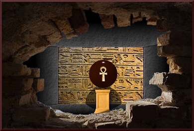Crypt containing Egyptian Ankh
