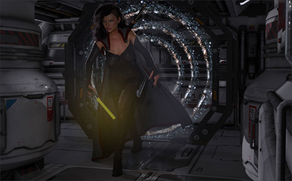 Force Adept Woman Boards Ship