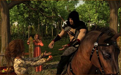 Women Running Fruit Stand