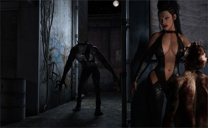 Lycan confronts Vampire