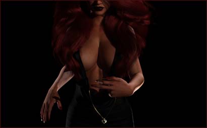 Woman in Little Black Dress