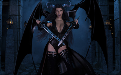 A Demon Guarding Hell's Entry