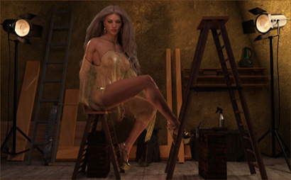 Female Carpenter in Woodshop