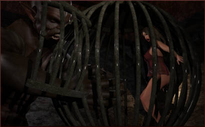 Woman Caged by Demon