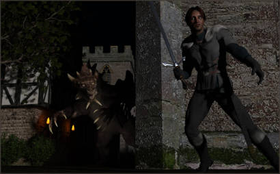 Man and Dragon Intersect