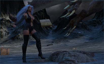 Witch Conjures Dragon