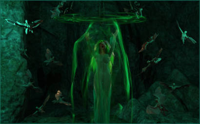 Woman Encased in Sorcery