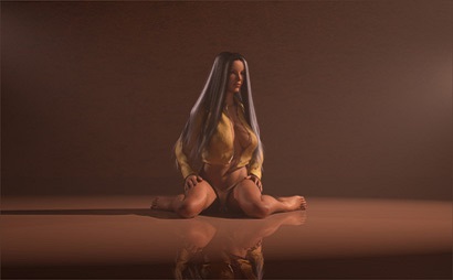 Model Posed at Distance