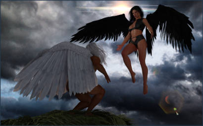 An Angel Tempts Another