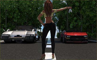 Woman Flags Drag Race