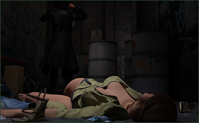 Vampire Abandons Drained Feed