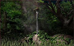 Excalibur Stylistically Posed