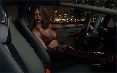 Woman in Drivers Seat