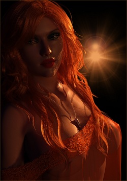 Model Dressed Open Back