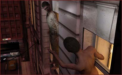 Zombie Ready to Jump off Ledge