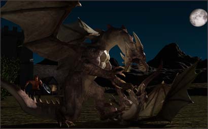 Man Defends Dragon Friend