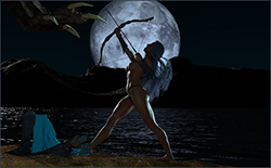 Dragon Attacks Beachgoer