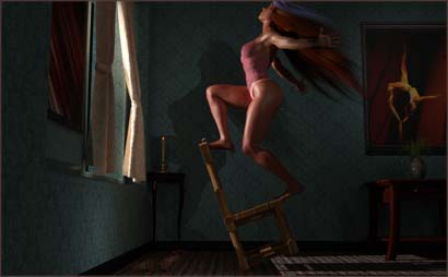 Gymnast Balancing on Chair