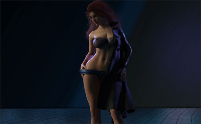 Girls Panty Stretched