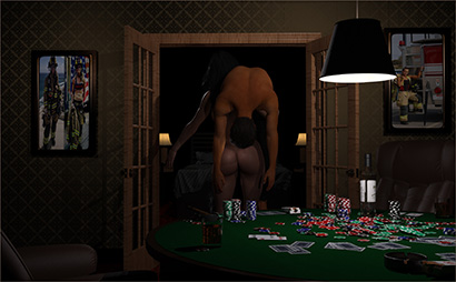 Woman Loses Strip Poker