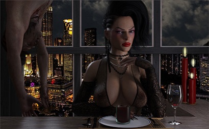 Vampyr Feeds at Restaurant