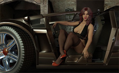 Model Showing Off Legs