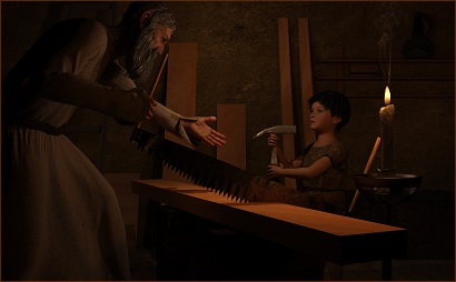 Joseph in his Carpentry Shop