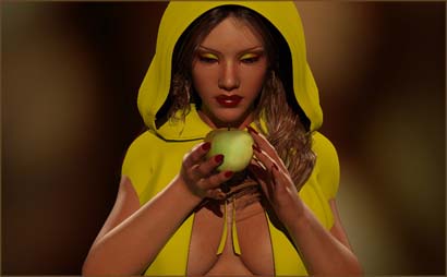 Model Reflects on Apple