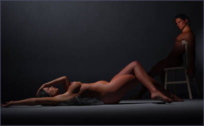 Admirer of Horizontal Nude