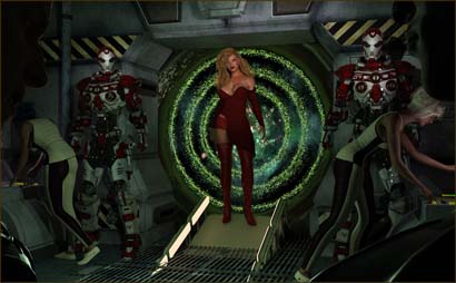 Woman Boards Starship