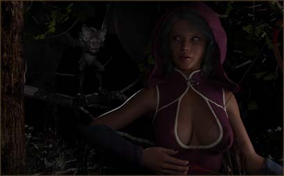 Huuntress Stalked by Bat