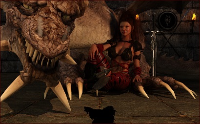 Woman and her Dragon