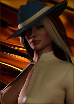 Woman in Stylish Hat