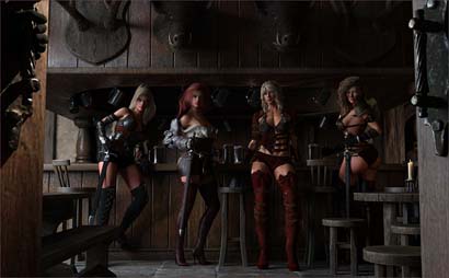 Barbarian Pursues Thieves