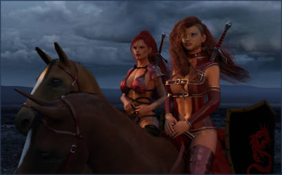 Two Sisters Ride the Steppes