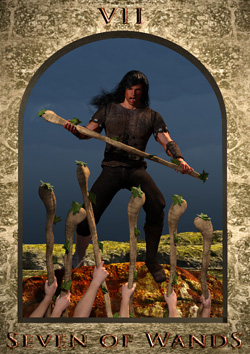 Tarot 7 of Wands
