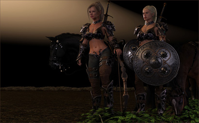 Two Waresses Defending