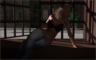 Woman Posed in Window