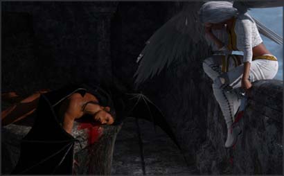 Angel Slays Demon